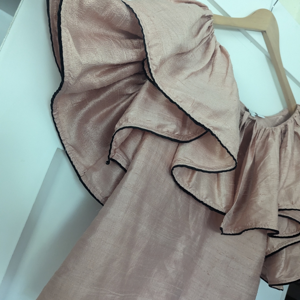 RHODE Blush Ruffle Blouse - Picture 3 of 5